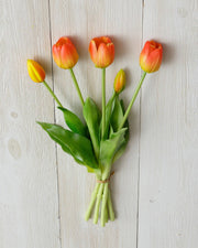 Faux Tangerine Tulips