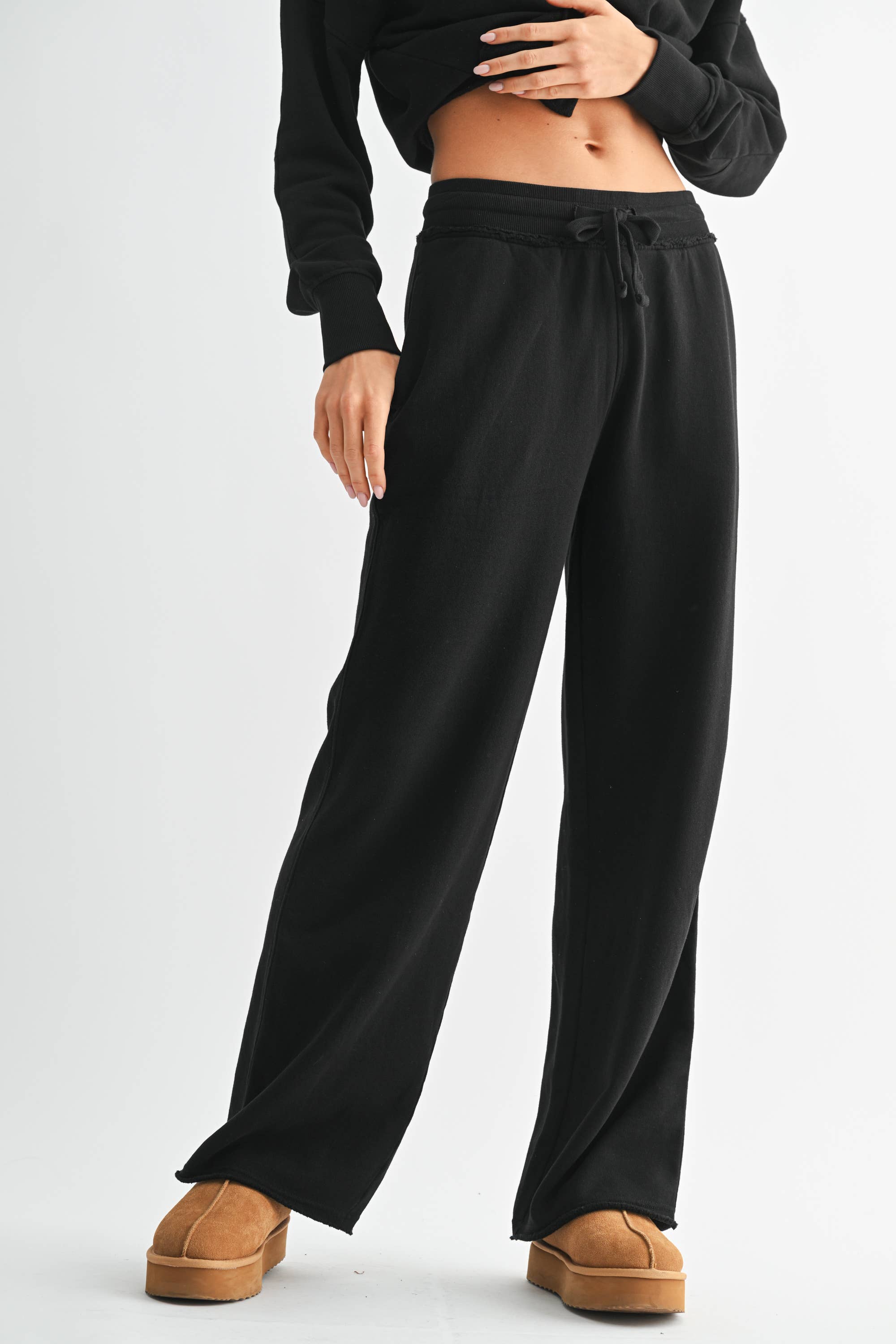 Wide Leg Cotton Core Pants