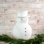 12.6” White Terracotta Snowman