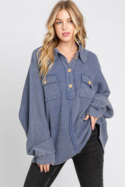 Denim Mineral Wash Pullover