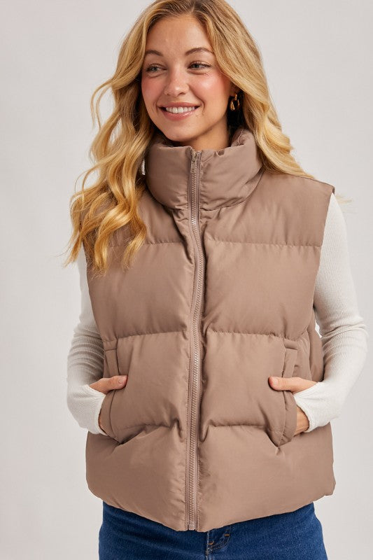 Mushroom Puffer Vest