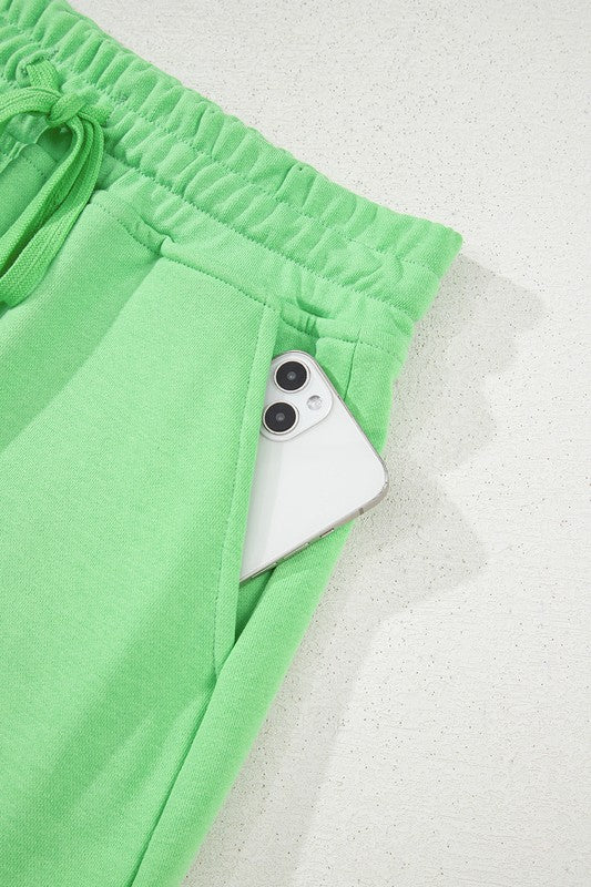 Green Terry Skort