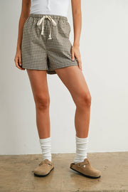 Tie-Front High-Waisted Shorts