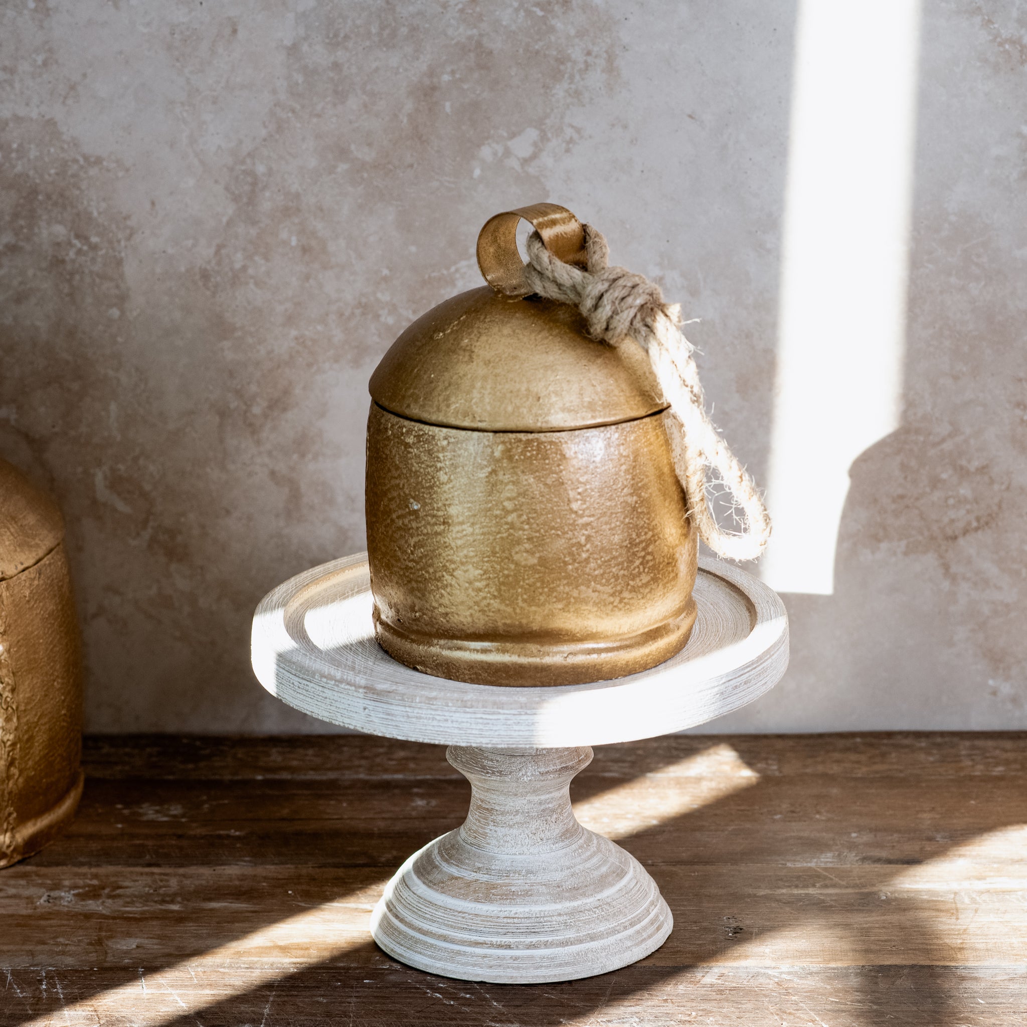 4.5” Gold Bell Style Jar