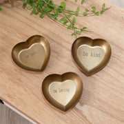Trinket Trays - Gold Brass Heart