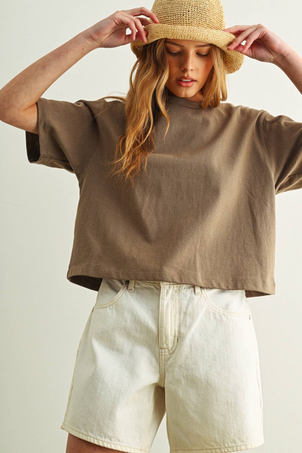 Short Sleeve Linen Knitted Top – Simple Happiness