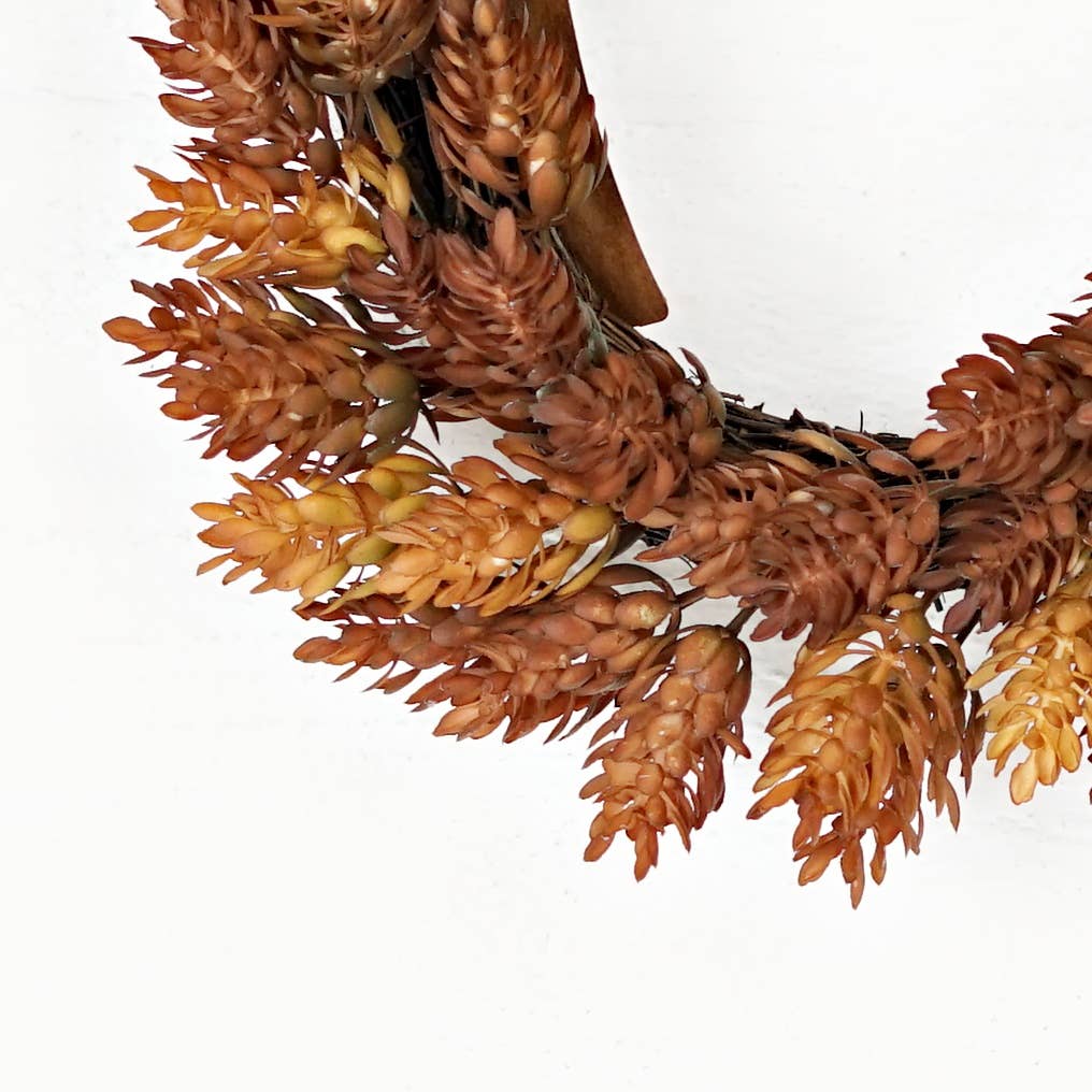 12in Twig Wreath-Fall Mix Hops