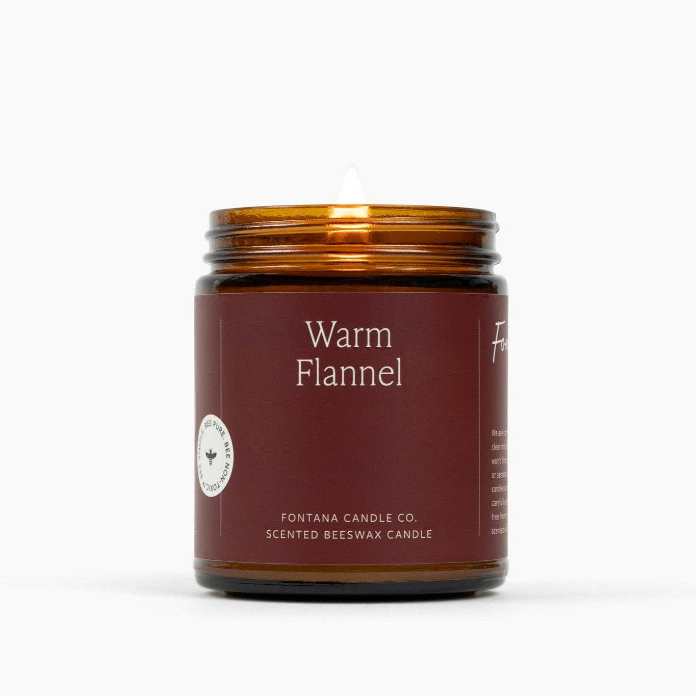 Warm Flannel Beeswax Candle