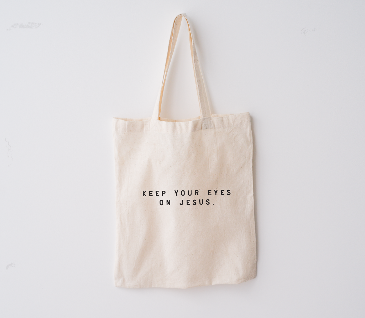 'Keep Your Eyes on Jesus' Tote Bag