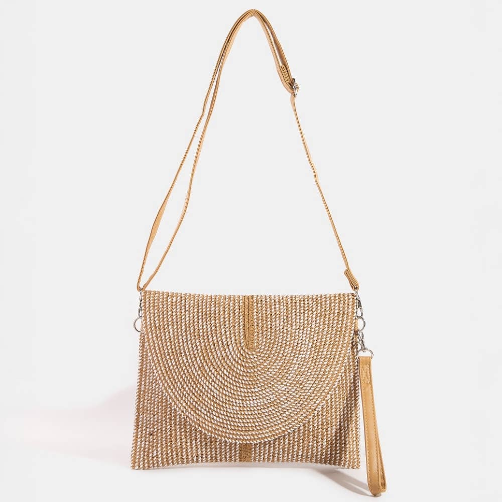 Woven Envelope Clutch Bag