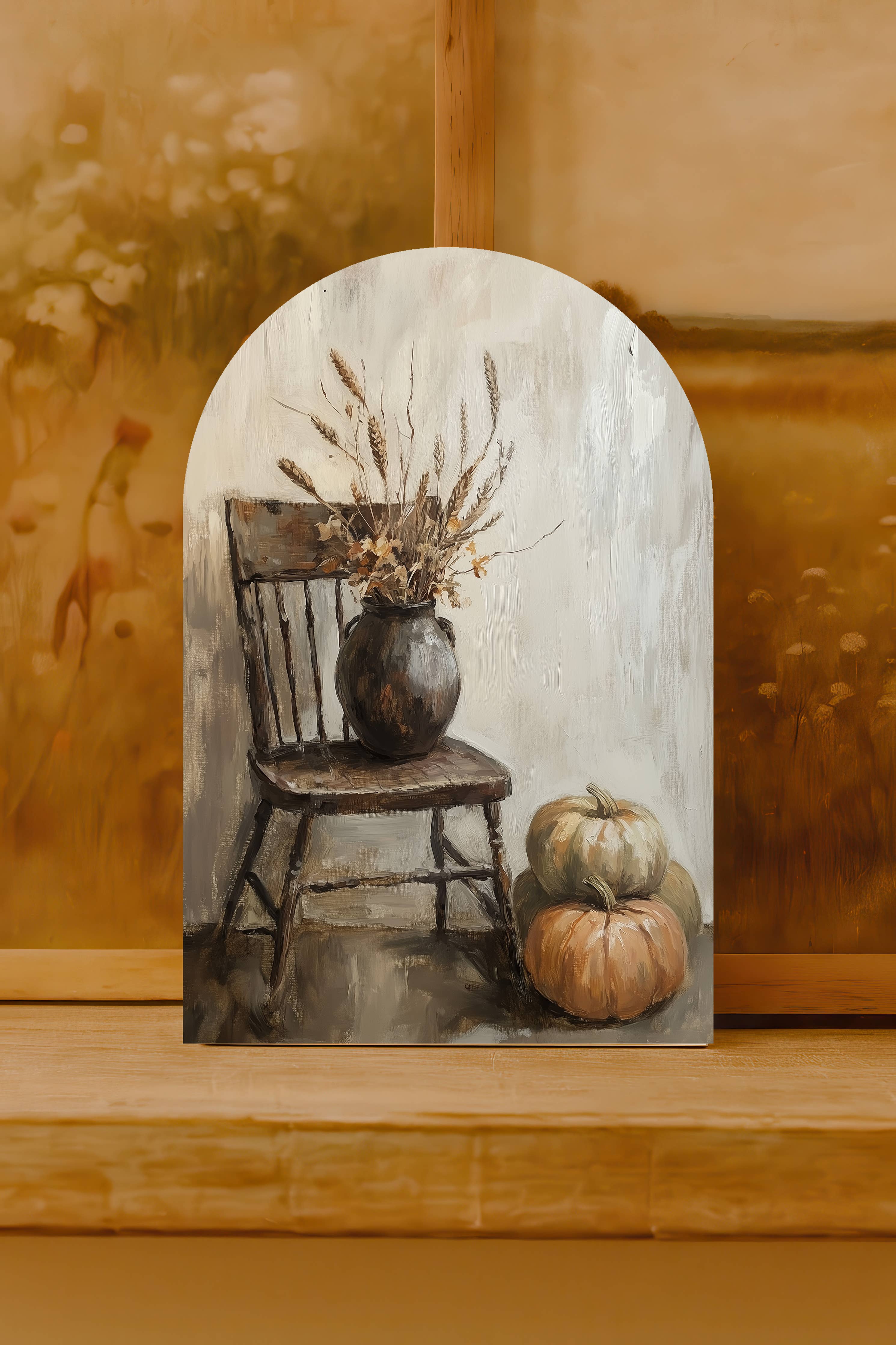 Pumpkins & Chair Arch Sign