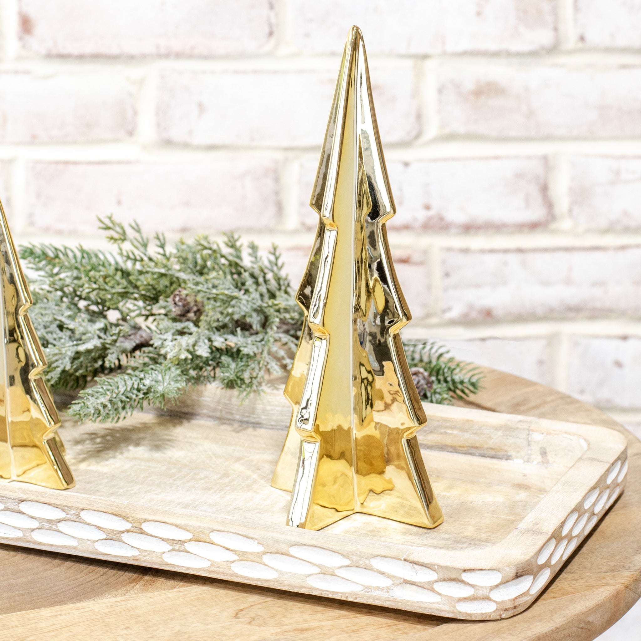 9” Gold Ceramic Tree