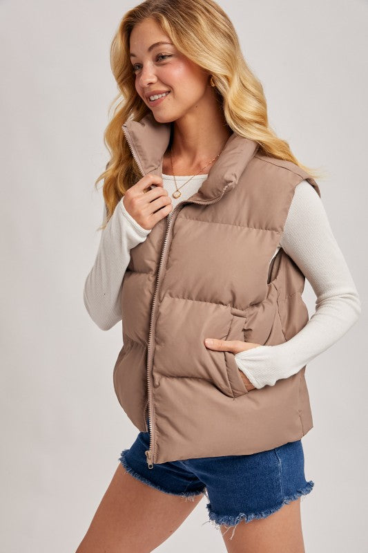 Mushroom Puffer Vest