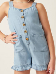 Girls Tencel Ruffle Hem Jumper