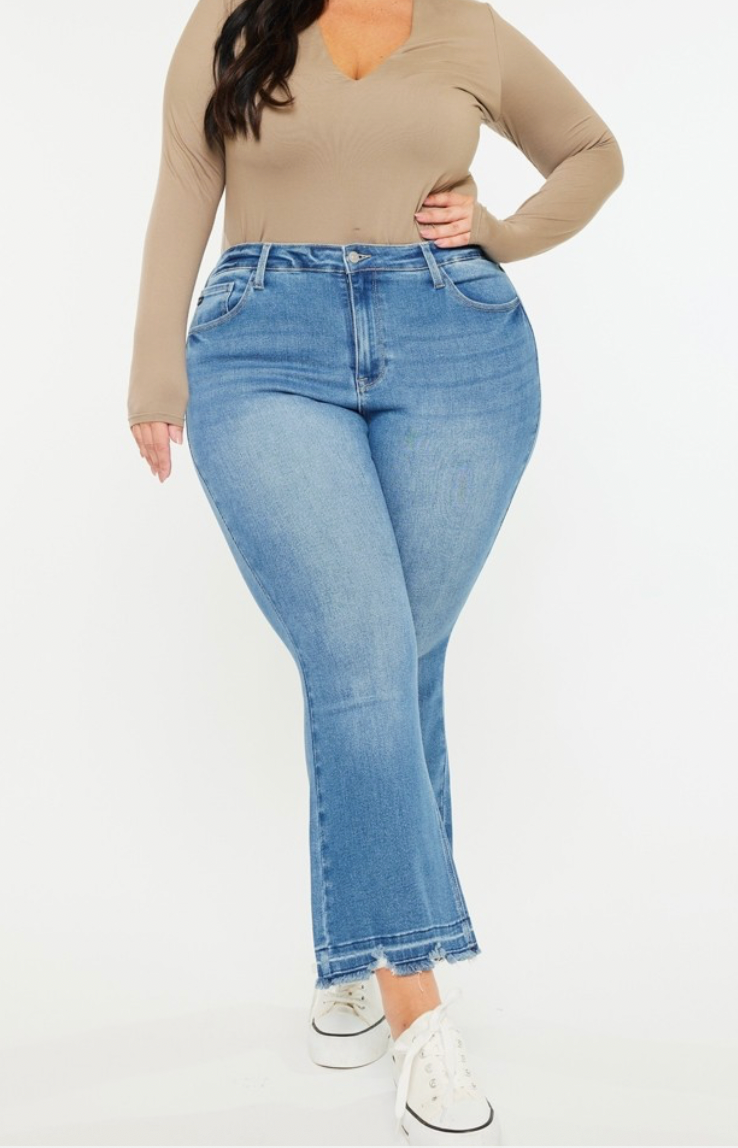 High Rise Crop Bootcut Kancan