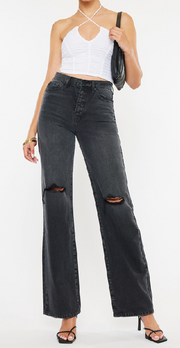 Dark Grey Ultra Rise Flare