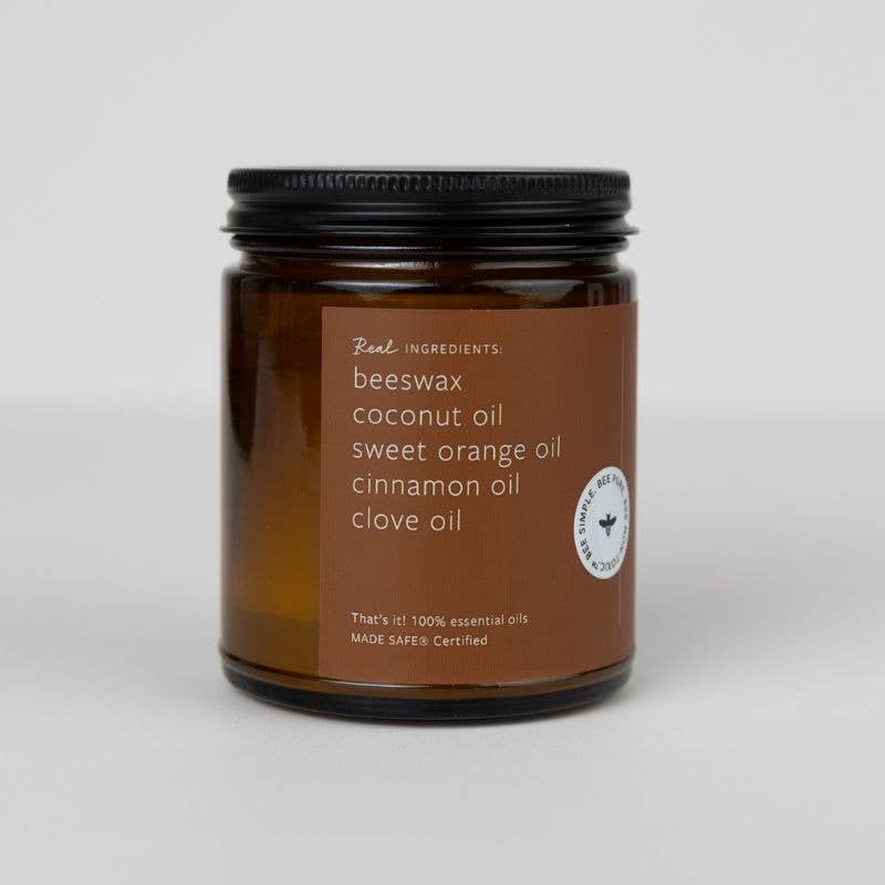 Cinnamon Orange Clove Beeswax Candle