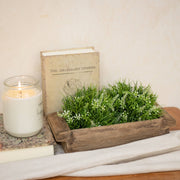 12" Rustic Wood Trough