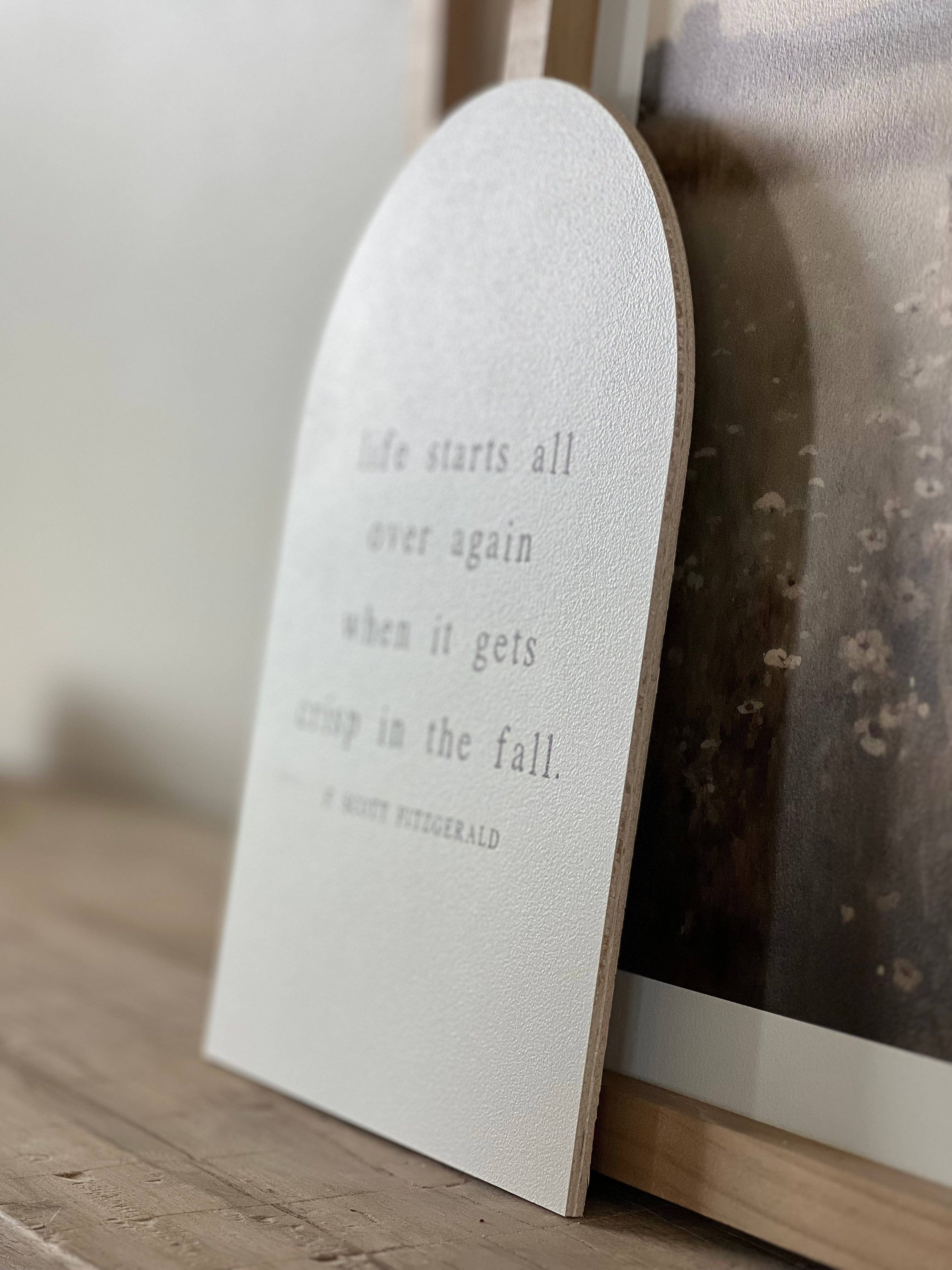 Life Starts All Over, Arch