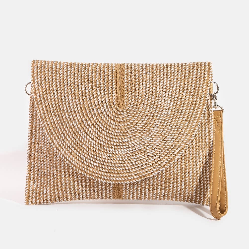 Woven Envelope Clutch Bag