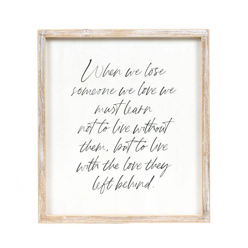 12x14 Love Left Behind sign