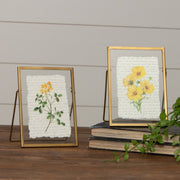 Gold Frames with Yellow Flower