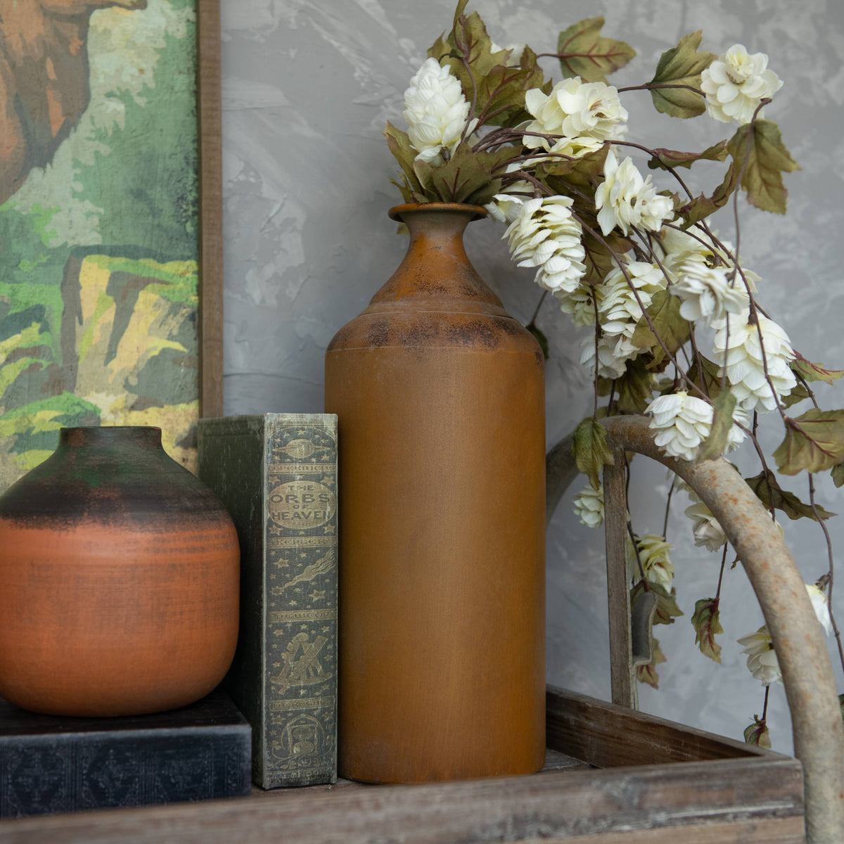 Rust Red Vase Tall Rust Vase – Simple Happiness