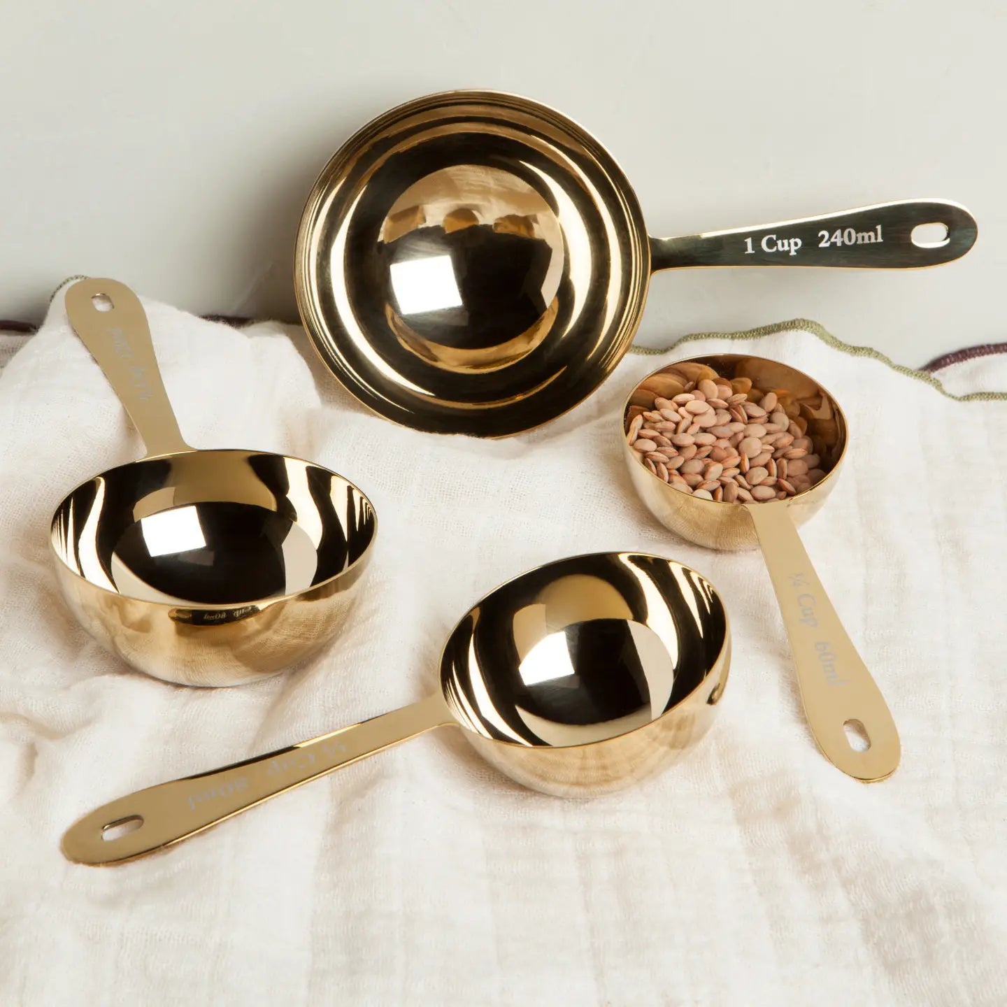 Gold Measuring Cup Set
