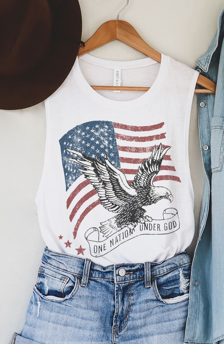 White, One Nation Under God Tank